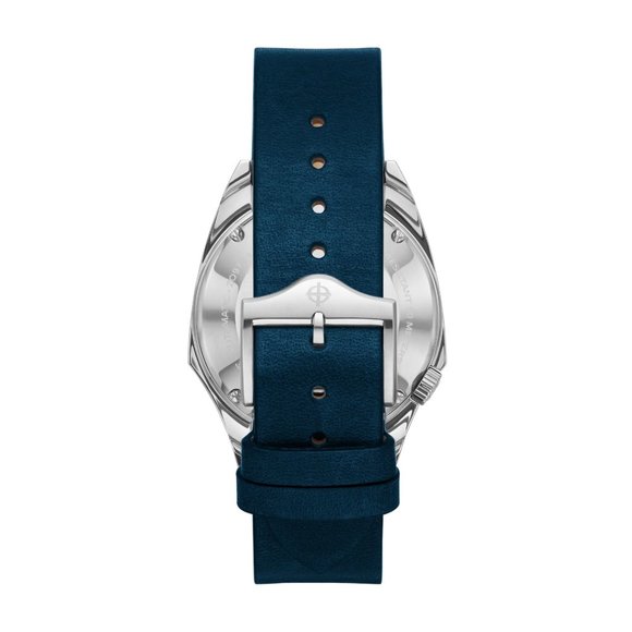 🚫SOLD🚫Zodiac Olympos Automatic Three-Hand Date, Blue Leather Watch ZO9711 - Picture 3 of 7